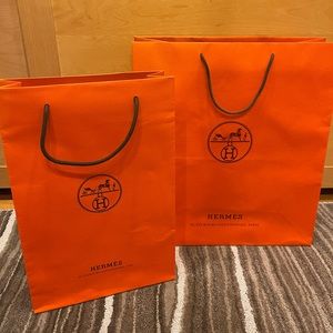 Hermès shopping bags